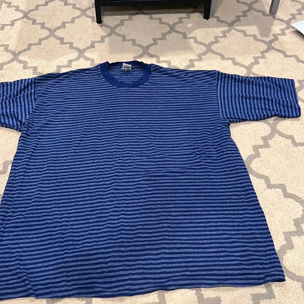 VTG‎ fruit of the loom made in USA striped tee size XXL EUC single stitched